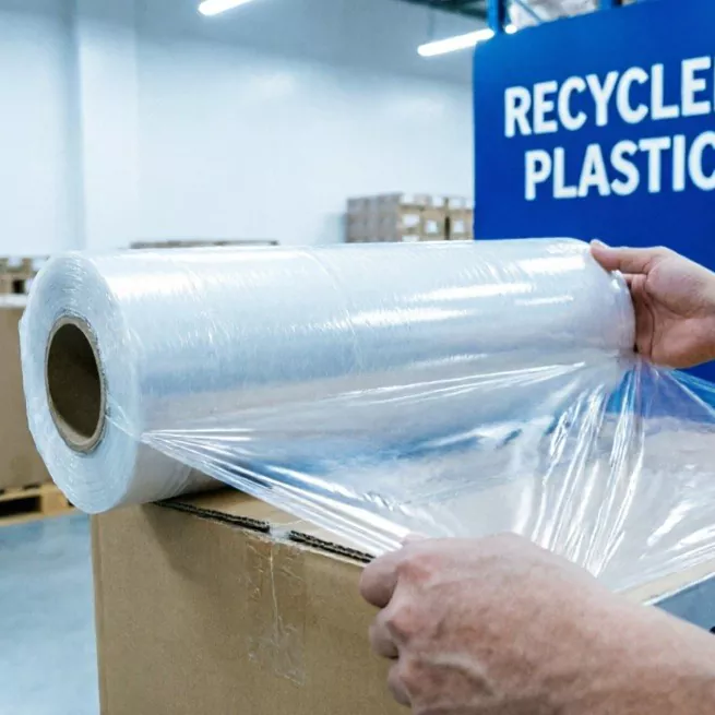 Kierrätetystä muovista valmistettu Stretch Wrap